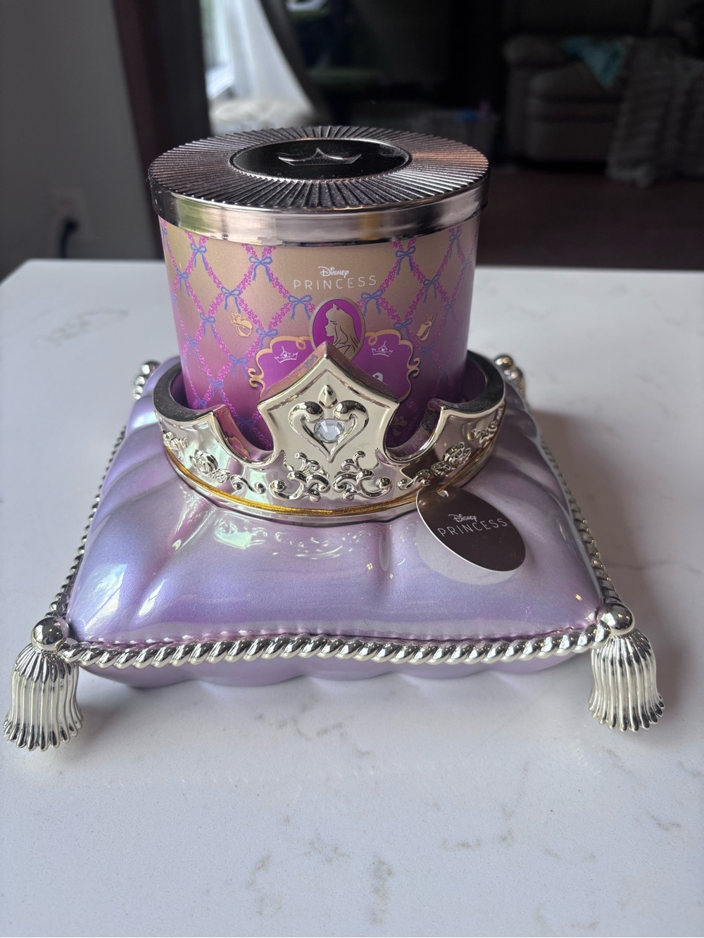 Bath and Bodyworks Aura Candle and Candle Holder